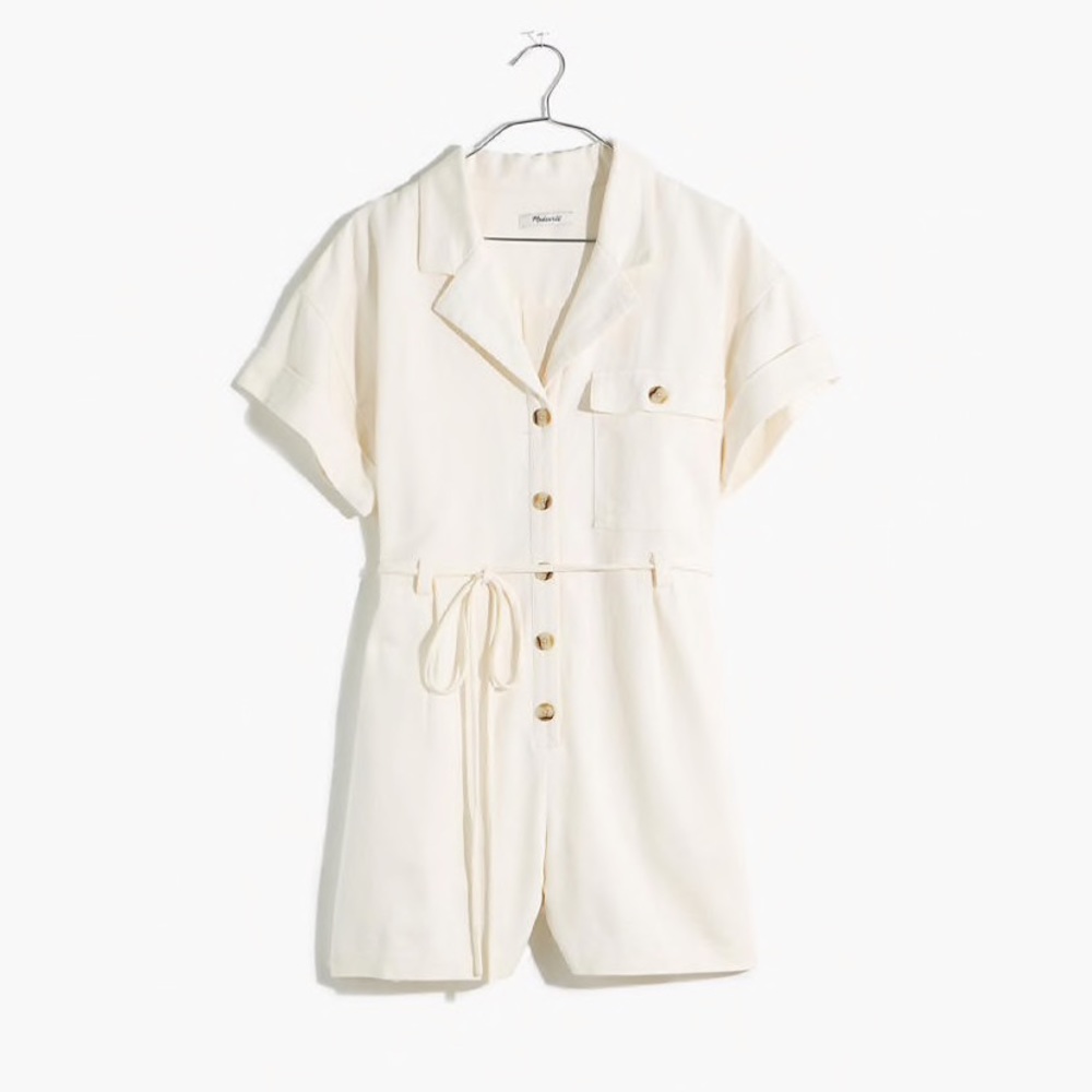 Madewell Belted Safari Romper - Picture 4 of 8